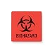 Qosina 99931 Paper Biohazard Labels, 3" Length x 3" Width (Pack of 320)