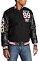 Akademiks Men's Wool Letterman Jacket,Black,X-Large