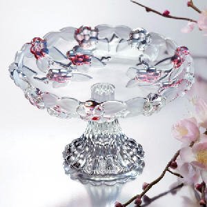 VENEZIA SMALL FOOTED DISH - VENEZIA COLLECTION SMALL FOOTED DISH - crystal candy dish