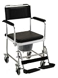 NOVA 8805 Drop Arm Shower Transport Chair Commode