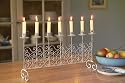 Antique White Candle Holder