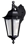 Adjusta-Post Classic One-Light Outdoor Downward Wall Sconce, Black with Clear Acrylic Beveled Lens #S74VC-BK