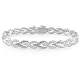 1 Carat Diamond Bracelet in Sterling Silver (J-K,I3), 7