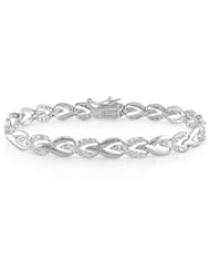 1 Carat Diamond Bracelet in Sterling Silver (J-K,I3), 7"