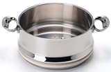Demeyere Sirocco 5.5-Quart Stackable Steamer with Rubber Seal