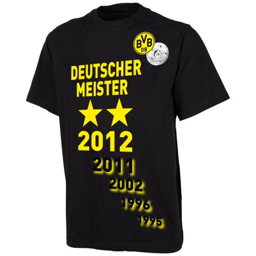 Kappa Kinder T-Shirt BVB Meister 1, Schwarz(005), 128, 434650J Preisvergleich
