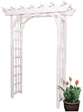 Arboria Cascadia White Painted Arbor