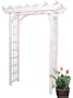 Arboria Cascadia White Painted Arbor