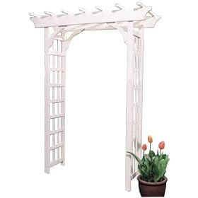 Arboria Cascadia White Painted Arbor by 