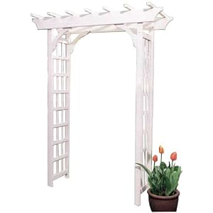 Arboria Cascadia White Painted Arbor by 