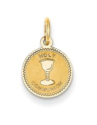14k Yellow Gold Holy Communion Charm. Metal Wt- 0.3g