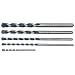 Bosch HCBG500 Blue Granite Hammer Drill Bit Carbide Tip Starter Set, 5-Piece