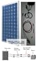 Tektrum 180w Solar Panel/Blocking Diode Cable/2m long Cable/Clamps Battery Charger Kit for RV, Home, Boat, Pool