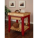 Color Story Butcher Block Kitchen Island - 286-416 by Powell Furniture