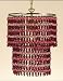 AF Lighting 5731-1P Kaleidoscope Pendant Ploished Chrome / Red 12 x 16
