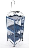 Doube Stack Bird Cage with Play Top  Toy Hook 24 x 22 Powder Coated