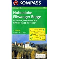 Hohenlohe-Ellwanger Berge 1 : 50 000: Crailsheim. Schw�bisch Hall. Rothenburg ob der Tauber. Wander- und Bikekarte