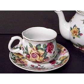 Set of 4 Tea Party Tea Cups & Saucers - Perfect for Children's Tea Parties