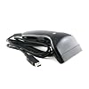 TYSSO - USB Barcode Scanner Reader (Black) - Handheld USB Barcode Scanner, Reading width 8cm, for PC, Laptop