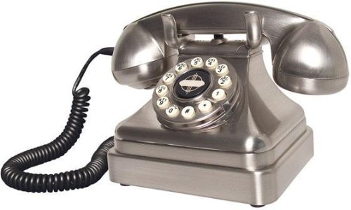 "Kettle Phone 7.25""hx11""w Brushed Chrome" "Kettle Phone 7.25""hx11""w Brushed Chrome"