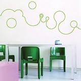 Domestic Tapetensticker bubble line lime