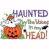 Haunted By Voices In Head Womens Scoop Neck T-Shirt