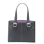 SOLO 15.4-Inch Vinyl Laptop Tote (Black/Magenta)