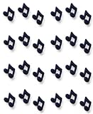 Music Cakes, Cupcakes, Cookies - Music Note Shaped Edible Hard Sugar Decorations (24 pcs)