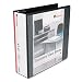 Round Ring Economy Vinyl View Binder, 3in Capacity, White