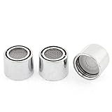 uxcell　節水泡沫器　泡まつキャップ　蛇口フィルター　メスネジ　プラスチック　19mm　3個入り