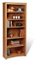 Prepac 6-Shelf Bookcase - Oak -