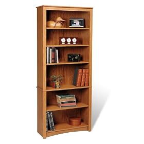 Prepac Odl-3277 77 Inch Oak Sonoma Six Shelf Bookcase.. by Prepac