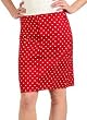 Women's Pencil Skirt w/Polka Dot Print