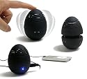 TeckNet Egg Tumbling Mini Speaker With Build-In Rechargeable battery - Black