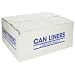 Spectrum CP386017N HDPE Institutional Trash Can Liner, 60 gallon Capacity, 60" Length x 38" Width x 17 micron Thick, Natural (Case of 200)