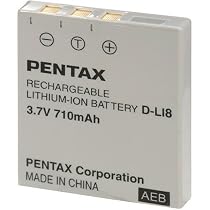 Pentax DL-I8 Battery for Optio S, S6, S4i, S5i, S5z, WPi & WP Digital Cameras