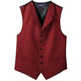  : 100% Wool Patterned Lapel Vest
