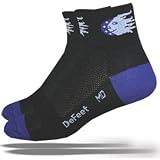 DeFeet AirEator 2 inch Eclipse Cycling/Running Socks - AIRECL