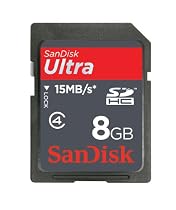 SanDisk SDHC Ultra 8GB SD-Speicherkarte (original Handelsverpackung)