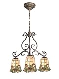 Dale Tiffany TH70513 3-Island Light Tiffany Grape Island Light - Antique Bronze and Art Glass Shade
