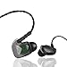 GranVela S50 Sport Earphones Noise Isolating In-Ear Headphones with Memory Wire/Memory Foam and Microphone (Black)