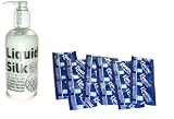 Kimono Special Microthin with Aqua Lube Latex Condoms Lubricated 72 condoms Liquid Silk 250 ml Lube Personal Lubricant Economy Pack