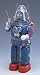 Rosko Astronaut Blue Mechanical Toy Robot Battery Operated by Osaka Tin Toys Japan