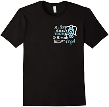 Men's Proud Mother of a Son with Wings tshirt Small Black