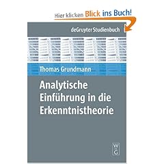Analytische Einf�hrung in die Erkenntnistheorie (Gruyter - de Gruyter Studienb�cher) (de Gruyter Studienbuch)