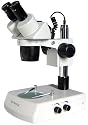 20x-40x STEREO MICROSCOPE, TRINOCULAR HEAD, DUAL LIGHTS
