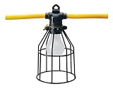 Coleman Cable 07559 100-Foot Temporary Light String with 20 Amp L5-20P Plug and L5-20R Outlet