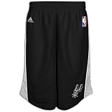 Spurs adidas Men's NBA 3 Deep Short