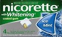 Nicorette Gum, 4mg, Ice Mint, 210 pieces, Intense White Icey Coating - EZ release pkging