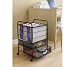 Design Ideas File Storage Cart, Black